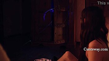 Two Girls Lick Cunts with Hitachi as Lana Small August Skye Penny Barber Help Ghost