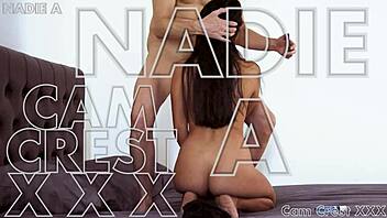 cam crest blasts cum on nadie's sweet ass 🍑💦😏