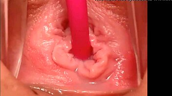 close-up filming of pink pussy masturbation leading to explosive orgasm