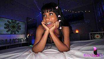 mr pov unloads on jenna foxx's lingerie after sloppy deepthroat