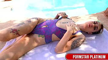 Watch ebony hunk jaxson briggs pound pearl sages hairy pussy