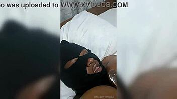 african bbw slave spreads oiled ass for master dildo fingering