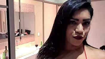 whoa, this hairy motel morena loves raw bareback fucking!