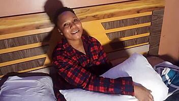 Pretty Ebony Princess Casting Shows Off Wet Pussy And Big Tits