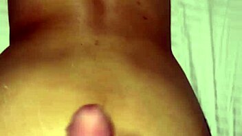 petite amateur bent over interracial doggystyle creampie cumshot on ass