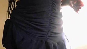 hey horny ladies teasing wet pussies in ripped dresses