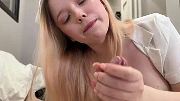 horny nurse perfect pussy big tits cures patient rough