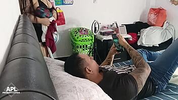 chubby brunette milf rides bbc creampie pov dirty talk