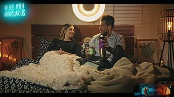 Chilling in bed with Italian star Rebecca Volpetti