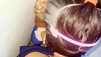 partied hard so fucked skinny fiesta latina in the house bathroom quick