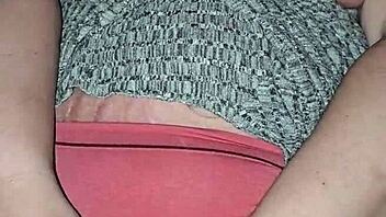 woman reaches intense orgasm late at night