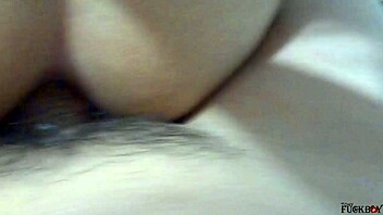 roommate begs for bareback anal after laundry tease in bedroom