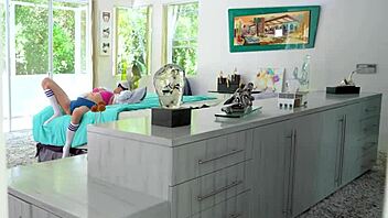 sexy college babe caught stroking begs for hard pounding 😏🍆