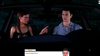 redhead shaves and rides toy on holiday midnight