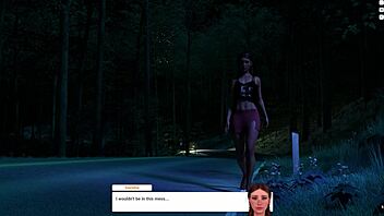 redhead shaves and rides toy on holiday midnight