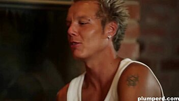 hairy bbw smothers skinny guy in oily fat massage cumshot