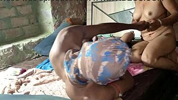 desi woman enjoys intimate house encounter with hindi audio