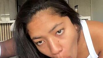 she invites friend over while parents away deepthroats his huge bbc until finish in mouth -nysdel-