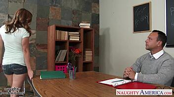 Cute Student Tiff Bannister Sucks And Rides Cock