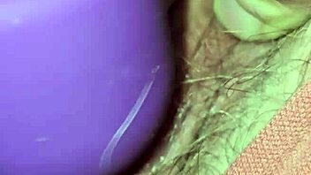 woman reaches intense orgasm late at night