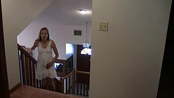 step mommy and babysitter lick shaved pussies in bisexual threesome