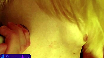 Whoa, giant beehive dildo stretches with huge nipple suckers!