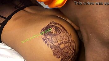 take this ebony teen ass doggystyle from behind hard