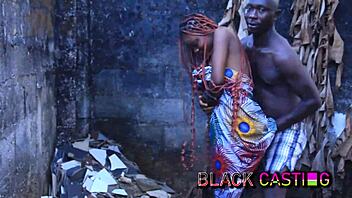 he bends me over backyard pounding while girlfriend inside