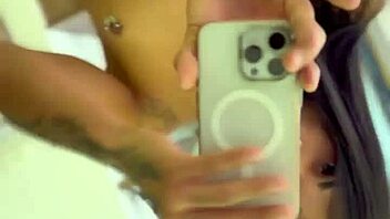 crossdressing trans teases throbbing cock before rough anal pounding