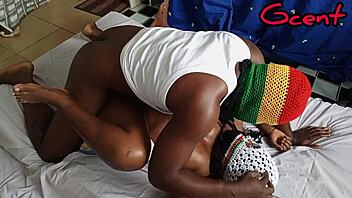 lagos babe screams as bbc pounds her wet pussy missionary hard