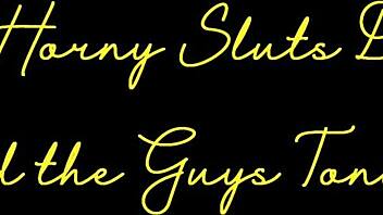 two horny shaved sluts lick pussies and masturbate wildly