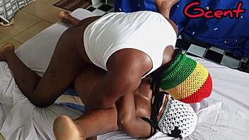 lagos babe screams as bbc pounds her wet pussy missionary hard