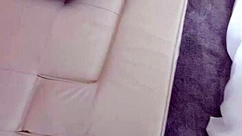 Amateur redhead opens up during casting interview on cozy couch