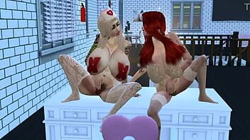 Horny Nurse Bella's Passionate Fuck with Patient Mila Explodes in Hospital Heat!