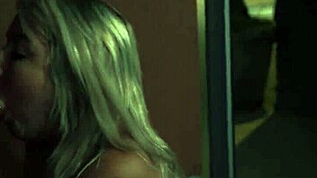 blonde teen bound in stockings masturbates to hardcore cum explosion