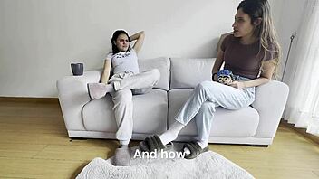 hot latina neighbor girl adult now ready for sensual pussy licking scissoring