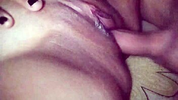 he fingers her ass then rams cock deep inside quickly