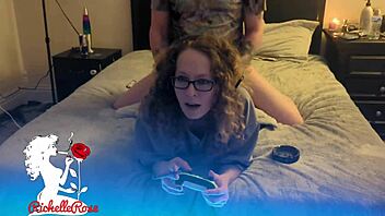 gamer girl freeuse fantasy turns into creampie filled fortnite fuck full movie