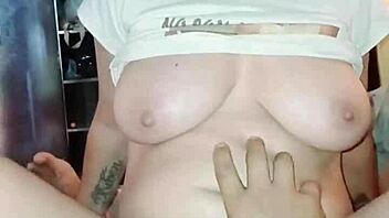 hot latina rides to squirting orgasms in juicy creampie