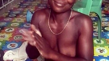 Damn, watch that crazy bitch twerk naked before slamming her big dildo deep in ass and pussy!