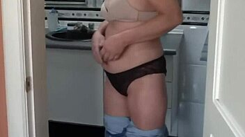 stepmom and maid tease with mutual masturbation then ride cock to ass cumshot