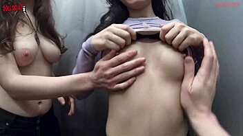 mall day turns into teen group lick fest