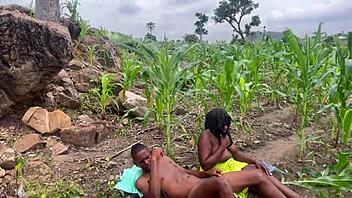 Banging chubby big ass girlfriend at farm part 2