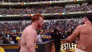 gunther sheamus drew mcintyre battle intercontinental title wrestlemania 39 chaos