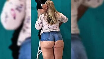 curvy milf blows construction worker homemade