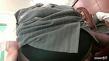 Three Japanese Teens Reverse CFNM Nylon Footjob Orgy