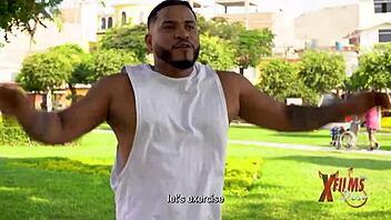 muscular trainer pounds young latina hard in homemade bisexual fuck session