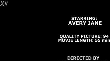 avery jane's 7on1 double anal gangbang gapes with cum swallows!