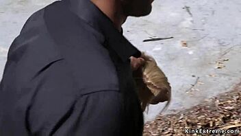 uhh busty skinny blonde tied fucked rough by group