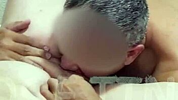 Husband Devours Tasty Wet Pussy Of Shaved Wife